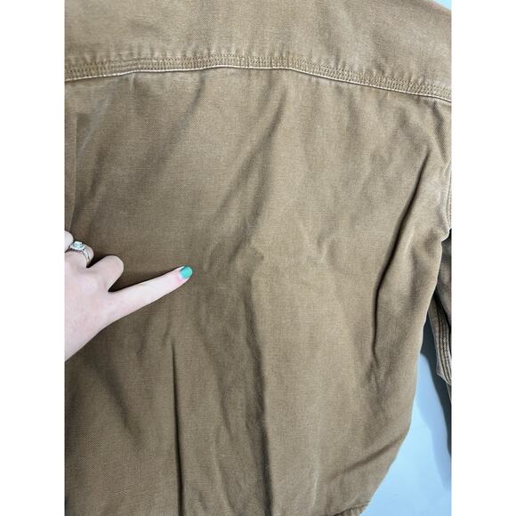 Carhartt Youth Kids Snap Button Jacket Brown Size Small - Picture 7 of 12